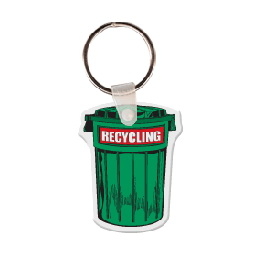 Custom Recycle Trash Can Household Item Key Tag