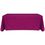 6' Blank Solid Color Polyester Table Throw - Magenta, Price/piece