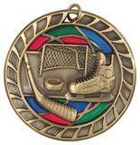 Custom Stained Glass Hockey Medal, 2.5