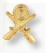 Custom Crossed Rifles Award Pin