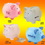 Custom Color Ceramic Collectible Mini Cute Piggy Bank, 3.75" L x 3.75" W x 1.25" H, Price/piece