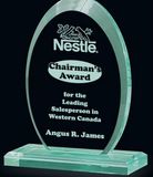 Custom Alpha Jade Acrylic Award (6.75