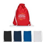Custom This drawstring bag features breathable jersey fabric & durable drawstring cords, 17 1/2