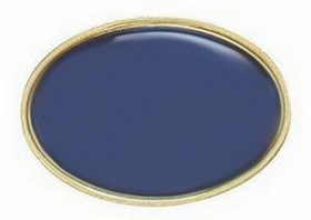Custom Oval Printed Stock Lapel Pin (1 3/8"x31/32")
