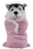 Custom Soft Plush Husky in Baby Sleeping bag 8