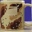 Custom 11 Oz. Camouflage Brown Ceramic Mug