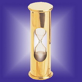 Custom Solid Brass 3 Minutes Sand Timer, 3.5