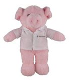 Custom Soft Plush Pig in Doctor's Jacket 8