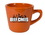 Custom 7 oz. Mini Funnel Tangerine Orange Mug, 3.25" W x 2.25" H, Price/piece