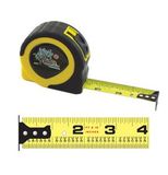 Custom Retractable Rubberized Power Tape Measure w/ Dome Label (25'x1