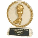 Custom Torch Achievement Stone Resin Trophy(Without Base)