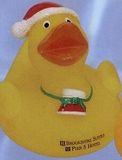 Custom Xmas Duck With Red Sock Holiday Event Ducks