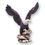 Blank Color Resin Eagle On Rocks W/1/4" Rod (8 1/2")(Without Base), Price/piece