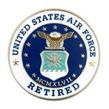 Blank Military - U.S. Air Force Retired Pin, 1