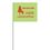1-Color 4" X 5" Custom Vinyl Marking Flag With 30" Wire, Price/piece