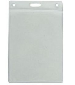 Custom Economy Badge Holder Vertical, 3.6" H x 2.25" W