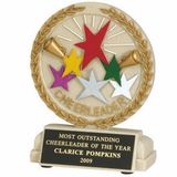 Custom Cheerleader Stone Resin Trophy(Without Base)