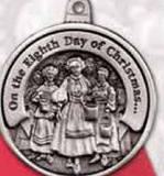 Custom Twelve Days Of Christmas Full Size Ornament (Day 8 - Eight Maids-A-Milking), 2.25