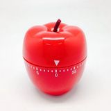 Custom 60 Minute Plastic Finished Red Apple Timer in Gift Box (Screen printed)