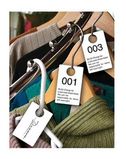 Custom Coat Check Tag w/Hole Punched - (1 To 4 Color Front w/Numbered Back)