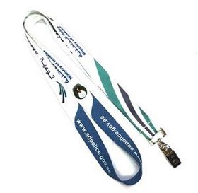 Custom USA made Lanyards - 5/8" Full color sublimation with Bulldog Clip attachment