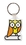 Custom Owl 2 Animal Key Tag, Price/piece