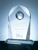 Custom 114-C918  - Swank Arch Globe Award-Optic Crystal