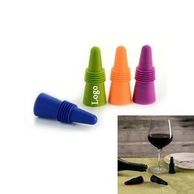 Custom Rabbit Silicone Wine and Beverage Bottle Stoppers, 2.45" L x 1" W x 0.35" H