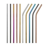 Custom Reusable Stainless Steel Straws, 8.5