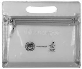 Custom Translucent Airline Pouch w/ Embossed "Airline Carry-On" Message