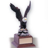 Custom Hand Painted Resin Eagle Trophy (11 1/2
