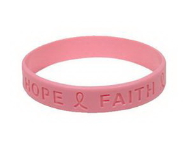 Custom 1/2" Solid Color Debossed High Quality Silicone Wristbands