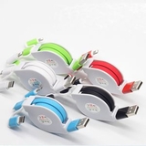 Custom 3-in-1 Retractable Charging Cable, 39.37