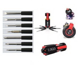Custom 8 In 1 Multi Portable Screwdriver Set With 6 LED Light, 5