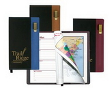 Lafayette Series Soft Cover 2 Tone Vinyl Weekly Planner w/ Pen & Map