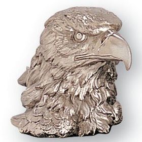 Blank Bright Silver Resin Eagle Head W/1/4" Rod (4 1/2")(Without Base)