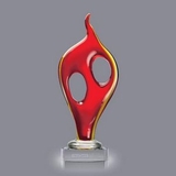 Custom Nextel Hand Blown Art Glass Award