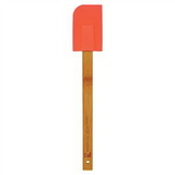 Custom Silicone Spatula with Bamboo Handle - Red, 11 3/4