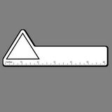 Custom Triangle 2-1/8 X 2-5/8 6 Inch Ruler