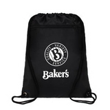 Custom Durable 420D Polyester Drawstring Bags Cinch Sack Backpack, 13.5