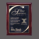 Custom Rosewood Oakleigh Birchcliff Wall Plaque Award (8