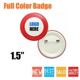 Custom Round Full Color Badge, 1 1/2