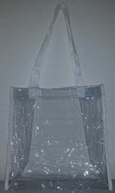 Custom Clear Shopping Bag, 12" L x 6" W x 12" H