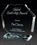 Custom Clear Hexagon Glass Award w/ Clear Glass Base, 6 1/2" W x 5 5/8" H x 2" D, Price/piece