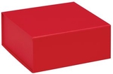 Custom Red Magnetic Closure Gift Box - 6x6x2.75, 6