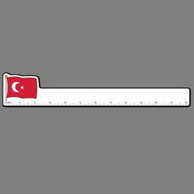 12" Ruler W/ Full Color Flag Of Turkey