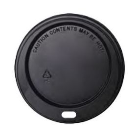 Blank Black Dome Sip-Thru Lids (For 12 Oz. and 16 Oz. Insulated Cups and 9 Oz. Paper Hot Cups)