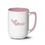 Custom Wealden Mug - 17oz White/Pink, Price/piece