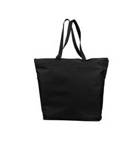 Blank Deluxe Zipper Tote Bag, 18" W x 16" H x 4.5" D