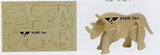 Custom Rhino Mini-Logo Puzzle (4 5/8